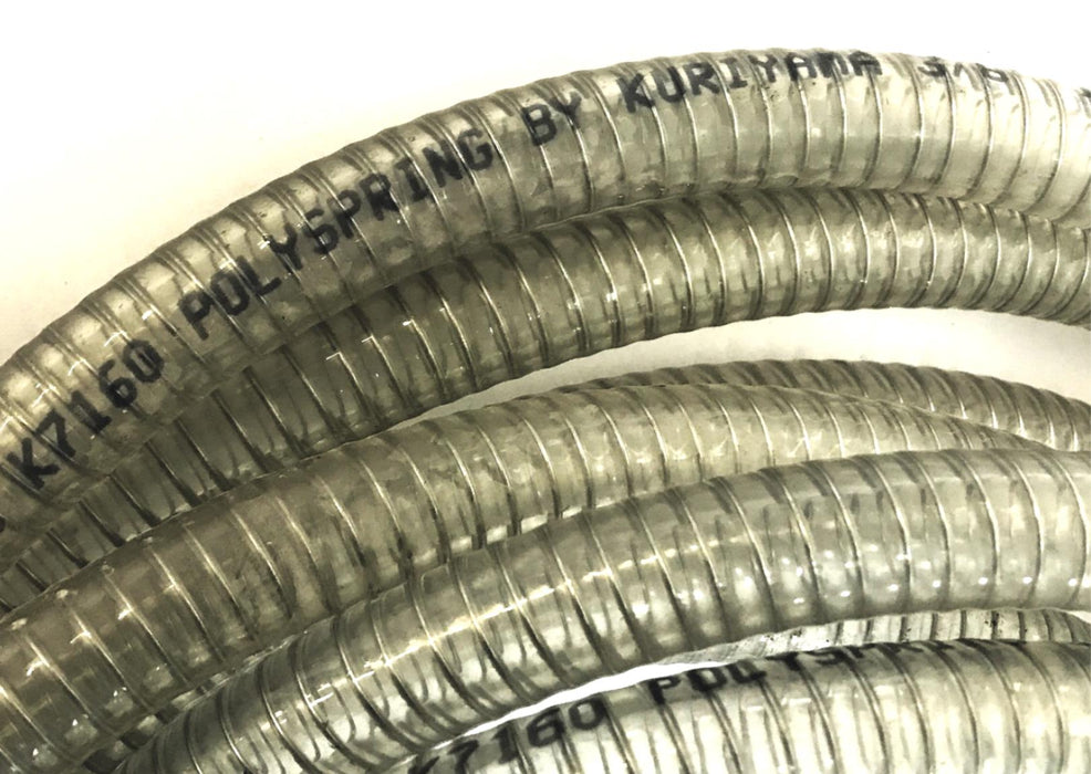 Kuriyama Approx 21 Feet OAL 3/8" ID Clear Tubing K7160 (K20616) USED