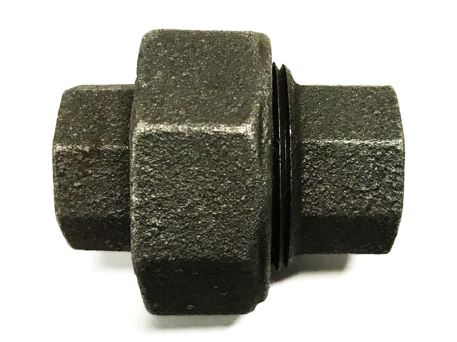 Ward 1/2 inch Female Black Iron Union Coupling 250-1/2 [Lot of 3] NOS