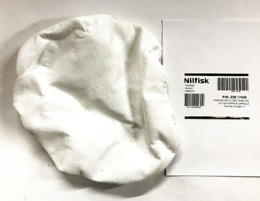 Nilfisk Hopper Capsule Filter Z58-17450 NOS