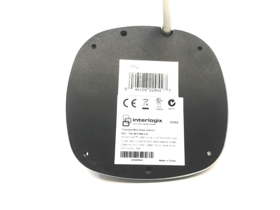 Interlogix 1.3MP Dome Camera (Missing 2 Screws) (Untested) TVD-M1210W-2-N USED
