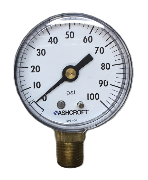Ashcroft 0-100psi ABS Pressure Gauge 20W1005PH 1/4" NPT Lower [Lot of 3] NOS
