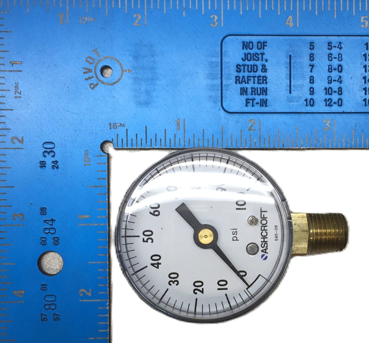 Ashcroft 0-100psi ABS Pressure Gauge 20W1005PH 1/4" NPT Lower [Lot of 3] NOS
