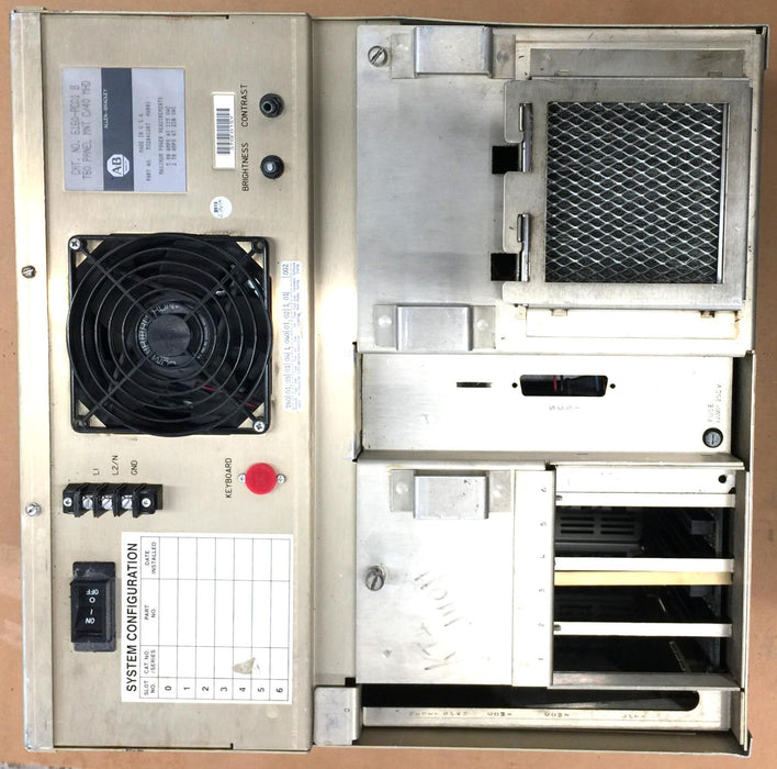 Allen-Bradley T60 Panel Mount C/40 Terminal Monitor 6160-PCD1 (532841207) USED
