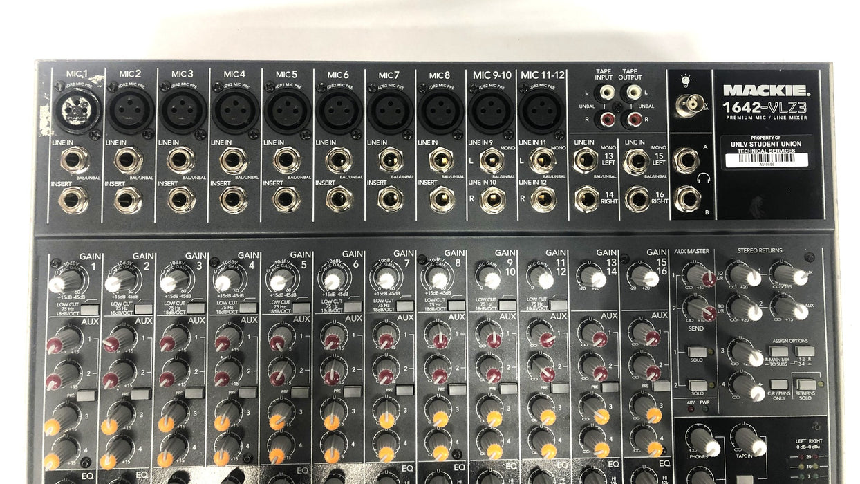 Mackie Control Premium MIC/LINE Mixer 1642-VLZ3 No Power Supply