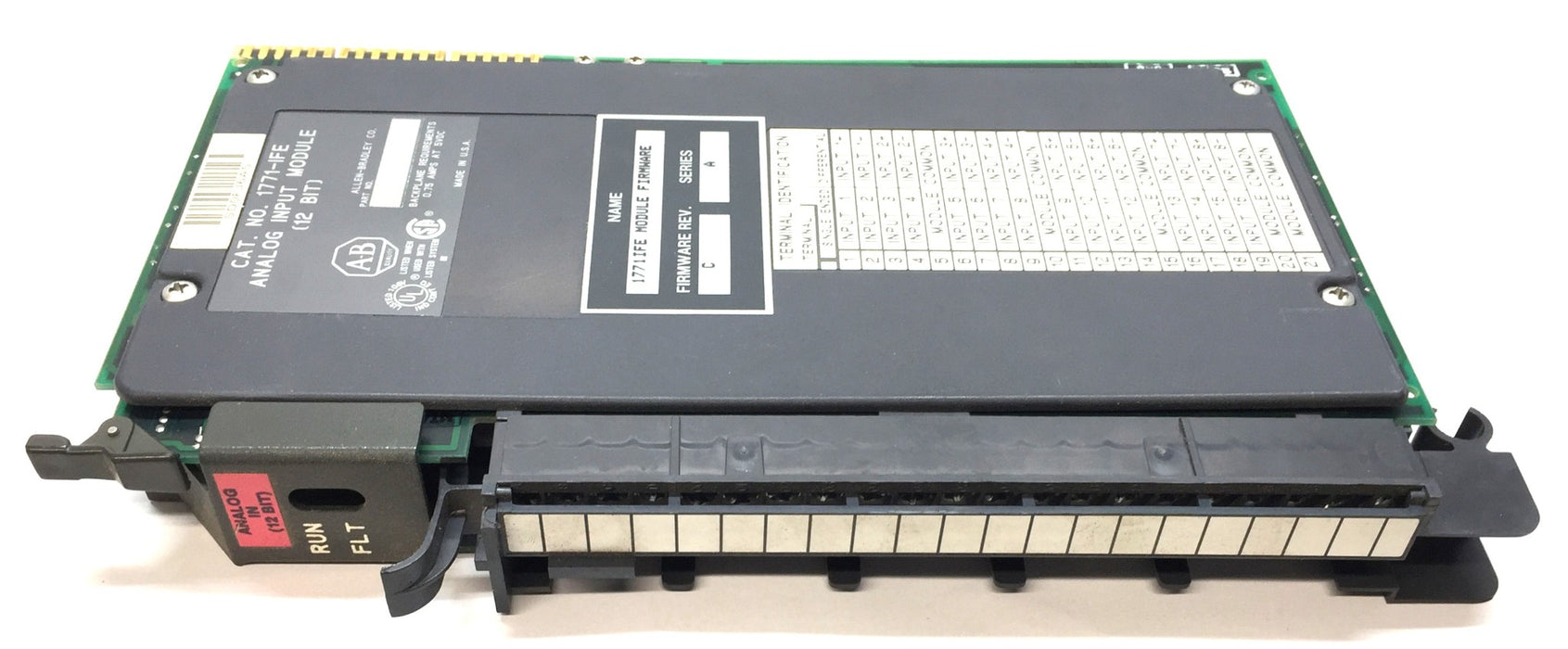 Allen-Bradley 12-Bit Analog Input Module Firm Rev.C / Ser.A 1771-IFE USED