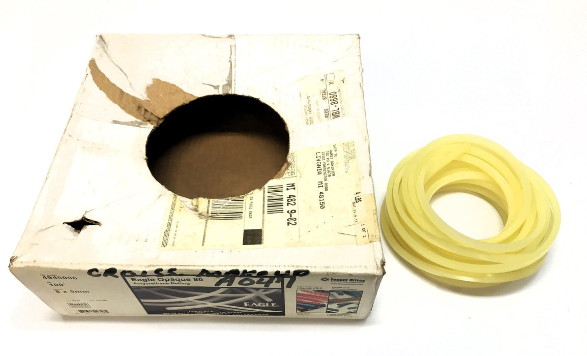 Fenner Drives Eagle 8 x 5mm Approx 29 Non-Reinforced Vee Belting 4940006 NOS