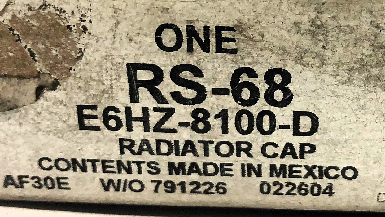 Motorcraft Ford Radiator Cap RS-68 (E6HZ-8100-D) [Lot of 2] NOS