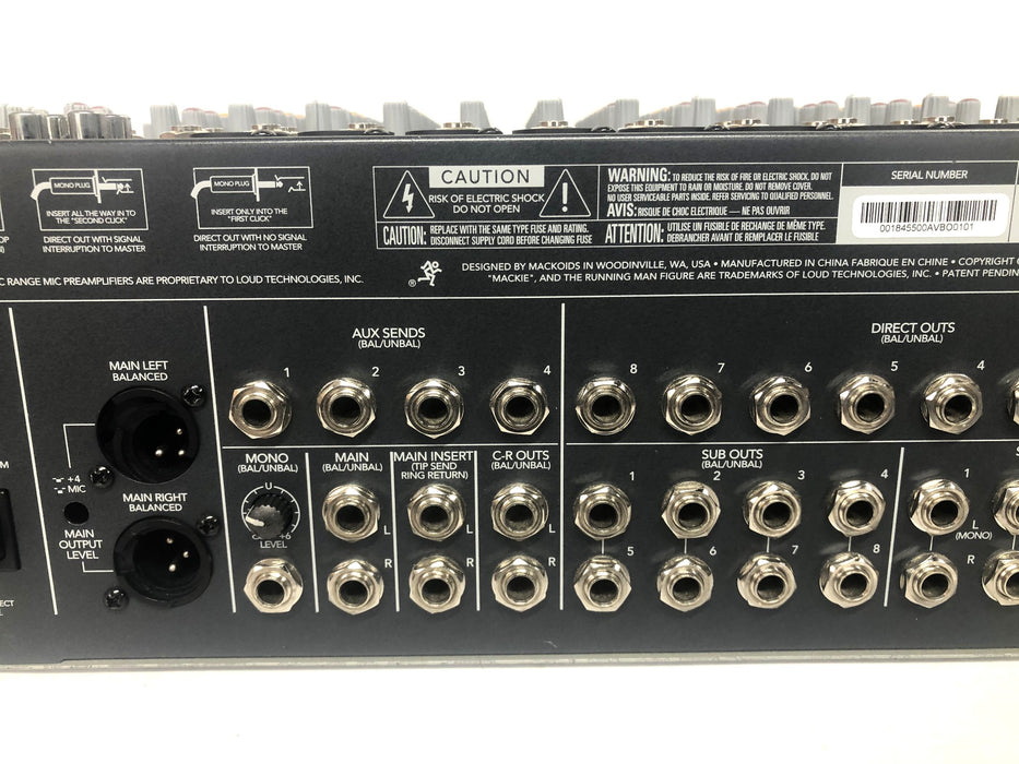 Mackie Control Premium MIC/LINE Mixer 1642-VLZ3 No Power Supply USED