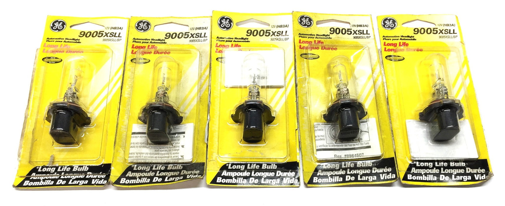 GE Halogen Automotive High Beam Replacement Bulb 9005XSLL [Lot of 5] NOS