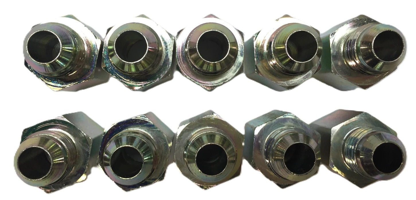 Danfoss 1/4" Female NPTF 3/8" Male JIC 2022-4-6S Straight Adapter [Lot of 10]NOS