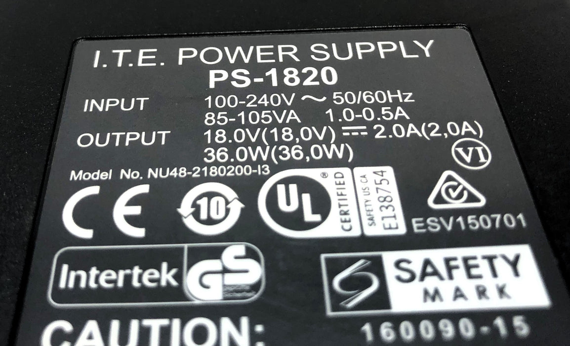Aiphone 100-240V Input Power Supply (Missing 1 Screw) (Untested) PS-1820 USED