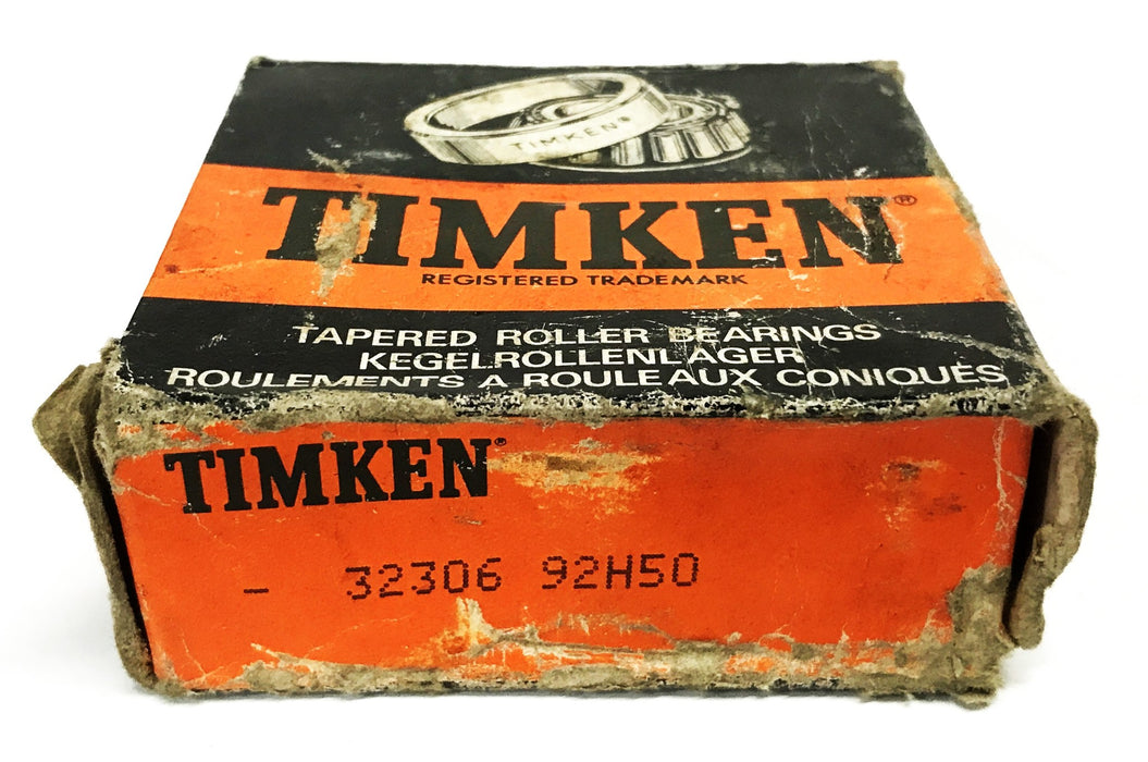Timken Tapered Roller Bearing Cone and Cup 32306-92H50 NOS