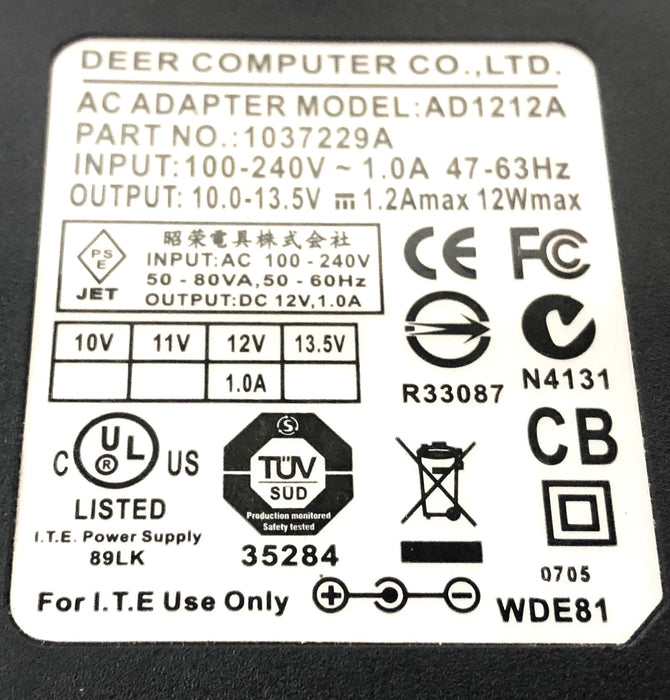 Deer Computer Power Supply (No Power Cord)(Untested) 1037229A [Lot of 2] USED