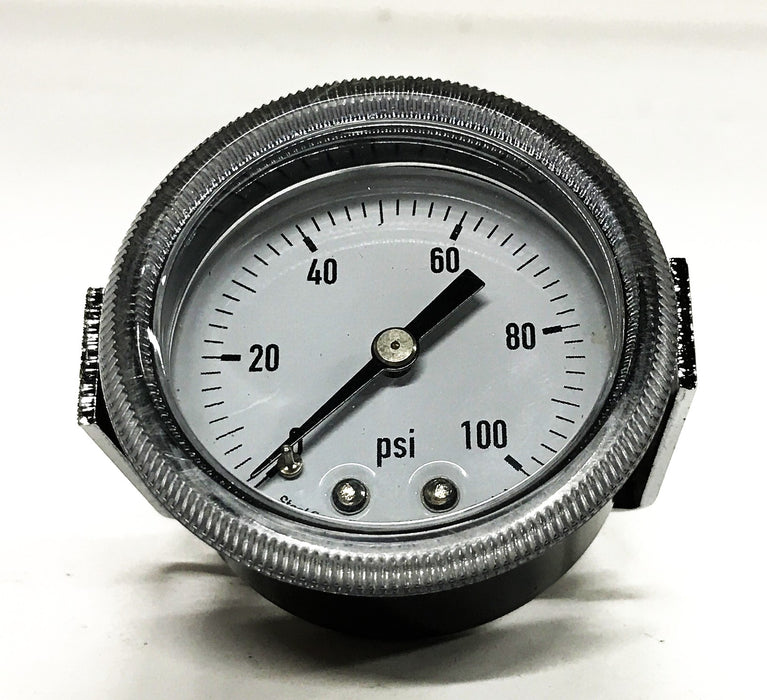 Unbranded 2 inch Panel Mount U-Clamp Pressure Gauge 4CEY8 [Lot of 2] NOS