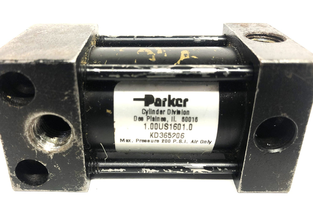 Parker 200PSI Max Air Only Pneumatic Cylinder 1.00US1601.0 (KD365206) USED