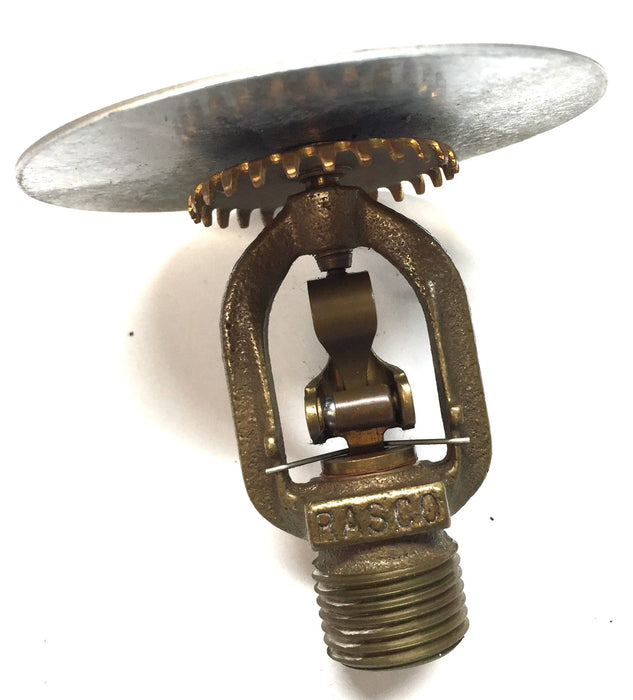 Rasco Brass Pendant Fire Sprinkler with Water Shield Model G [Lot of 7] NOS