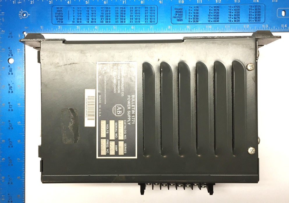 Allen-Bradley 120/220V Ser.B Power Supply Unit with Power Cord 1771-P2 USED