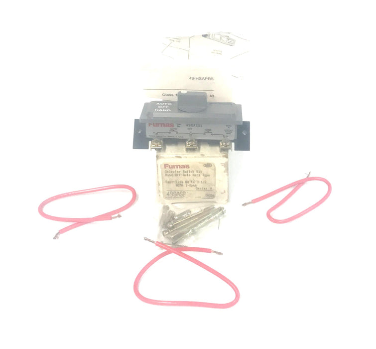 Furnas Selector Switch Kit HAND-OFF-AUTO Horz Type 49SASB1 NOS