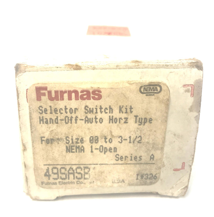 Furnas Selector Switch Kit HAND-OFF-AUTO Horz Type 49SASB1 NOS