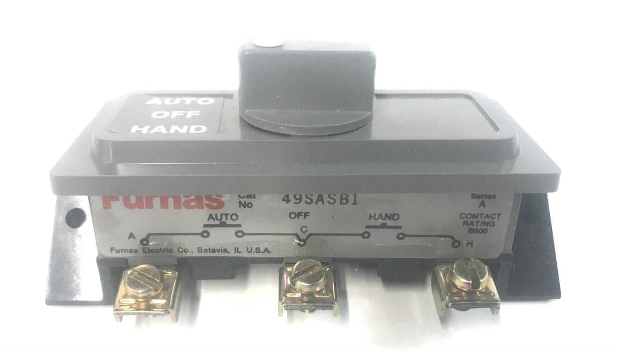 Furnas Selector Switch Kit HAND-OFF-AUTO Horz Type 49SASB1 NOS