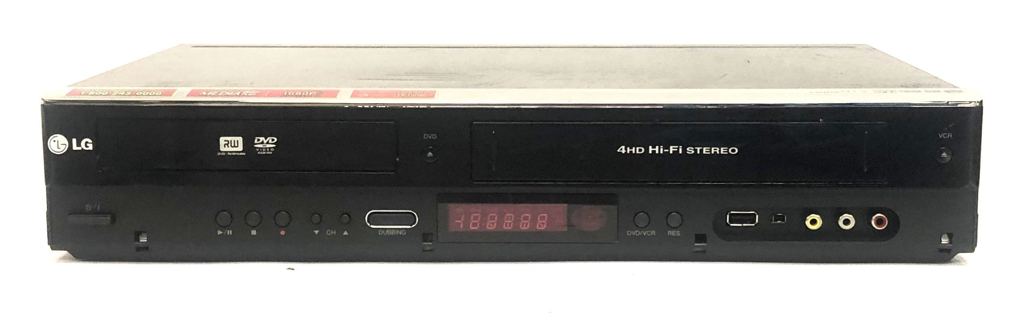 LG Electronics DVD/Video Cassette Recorder MEZ303637 No Power Cord USED