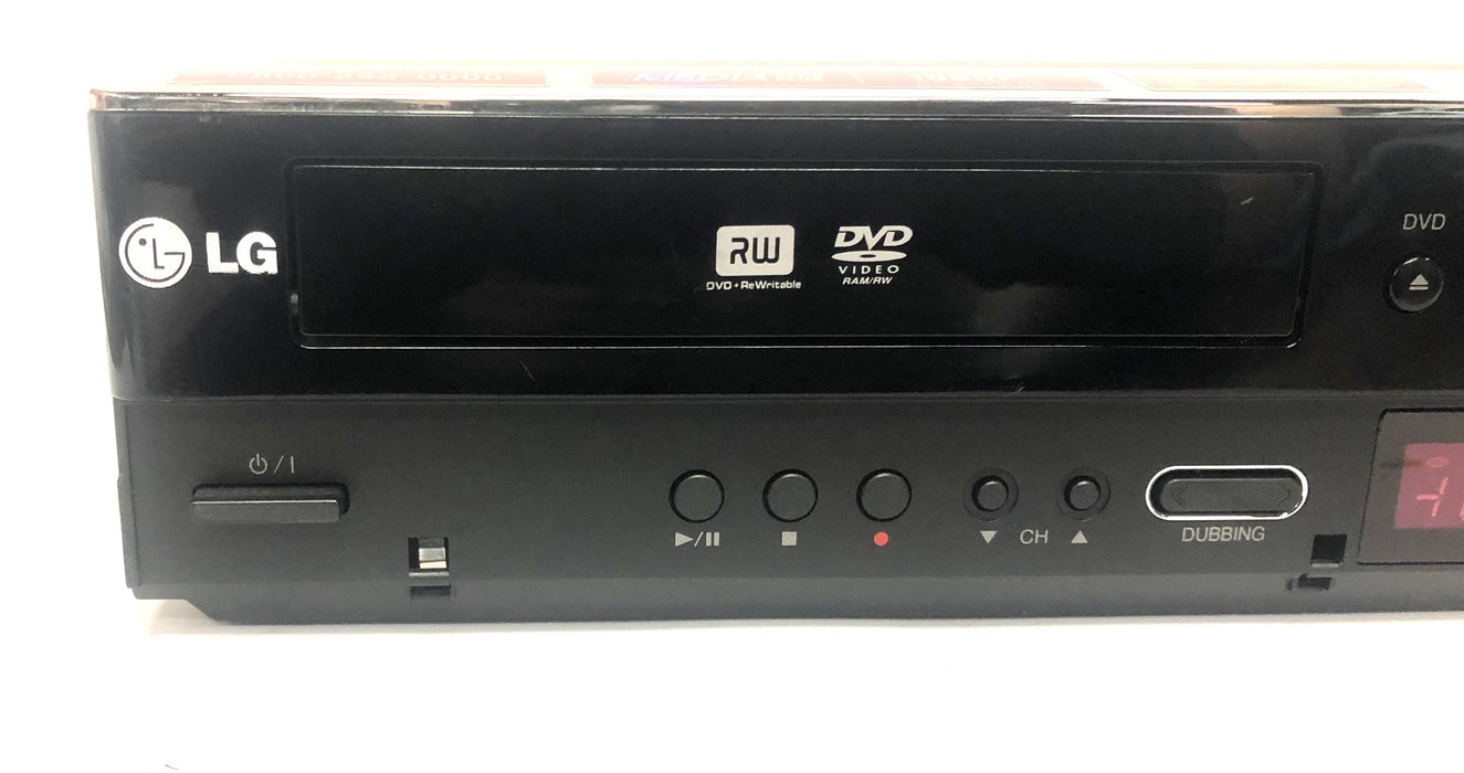 LG Electronics DVD/Video Cassette Recorder MEZ303637 No Power Cord USED