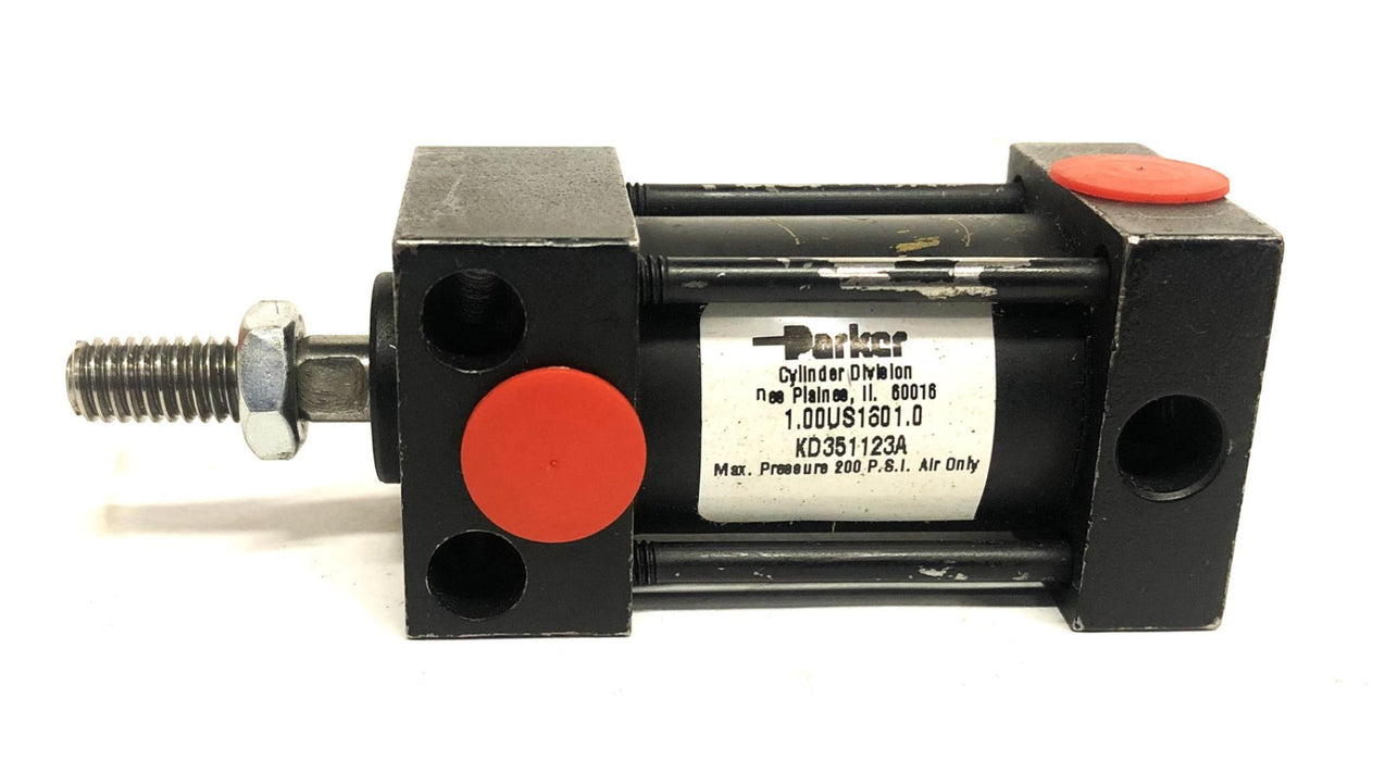 Parker 200PSI Max Air Only Pneumatic Cylinder 1.00US1601.0 (KD351123A) NOS
