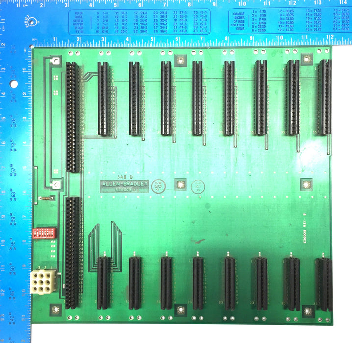 Allen-Bradley 8-Slot Backplane Circuit Board 636009 Rev.5 USED