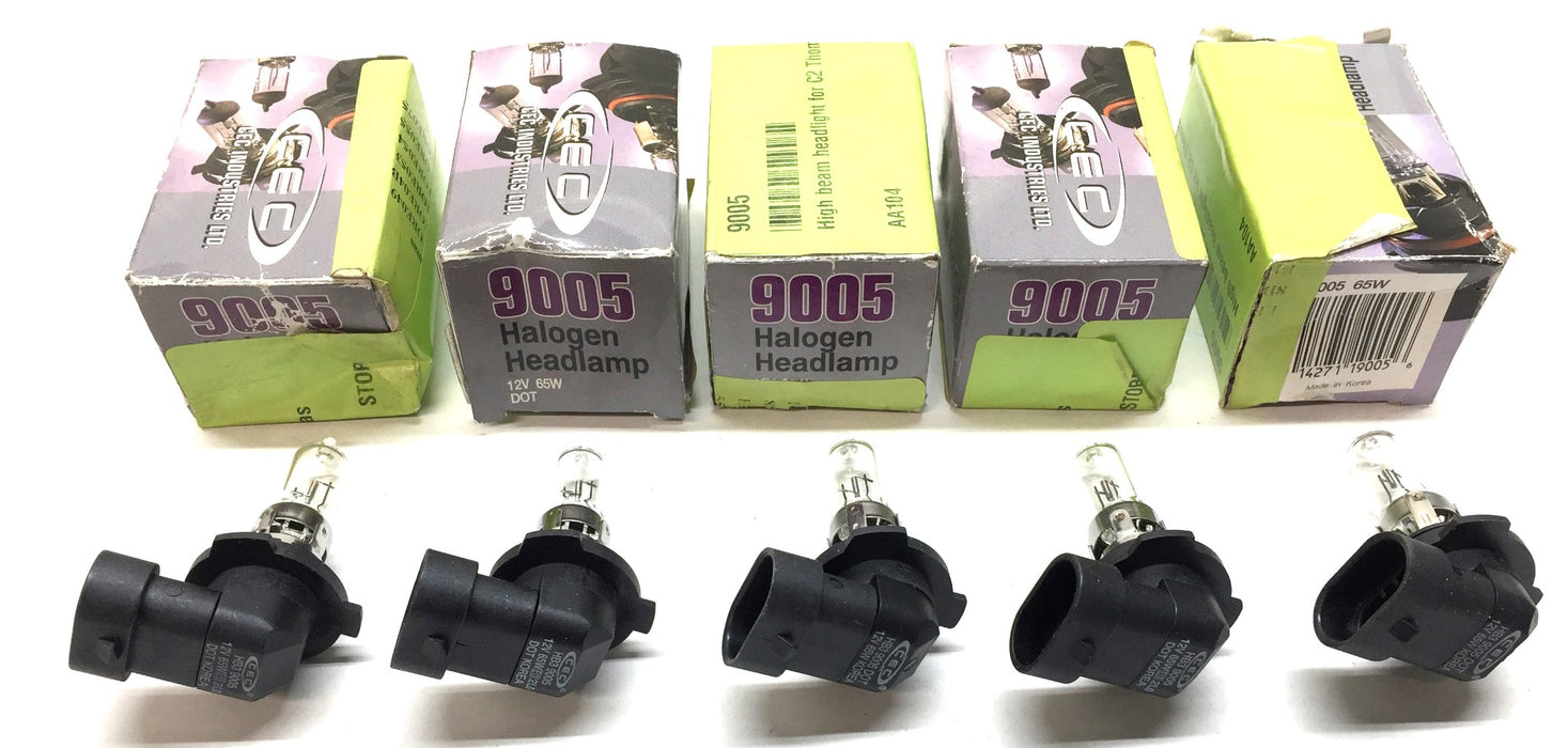 CEC Automotive Halogen Headlamp Light Bulb 9005 [Lot of 5] NOS