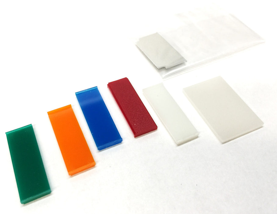 Omron Lighted Switch Multi-Colored Cover Pack (7pcs) A3PJ-5502 [Lot of 4] NOS