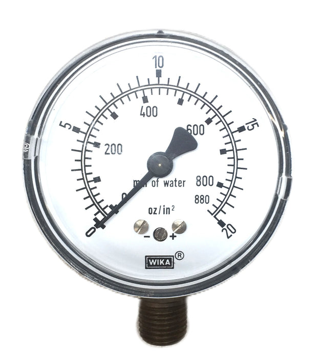 WIKA 2-1/2" Dial 1/4" Thread Pressure Gauge Lower Connection Mount 9851810 NOS