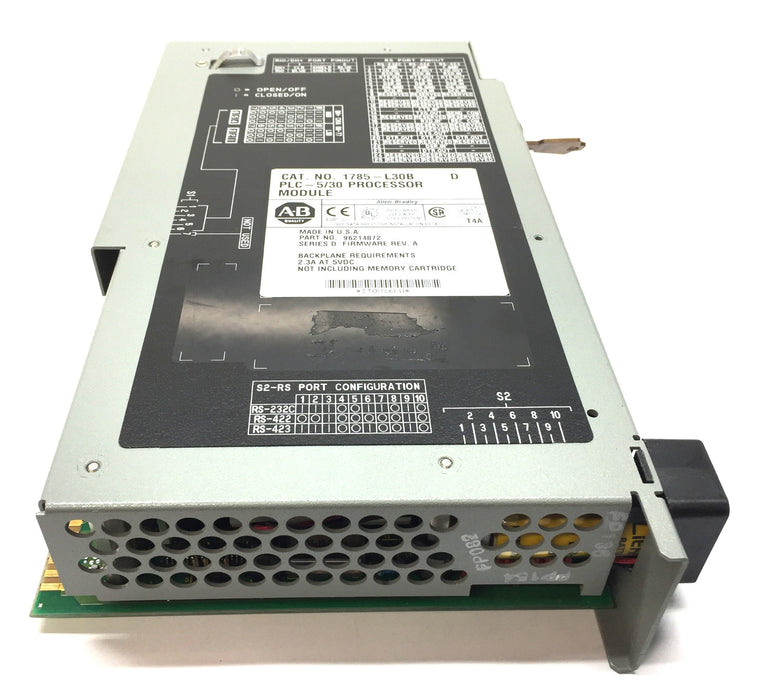 Allen-Bradley PLC-5/30 Processor Module 1785-L30B(96214872)Firm Rev.A/Ser.D USED