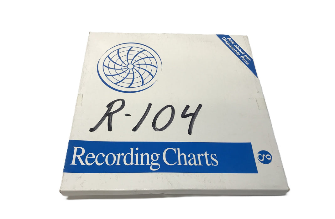 Graphic Controls Pack of (100) 24 Hour Round Recording Charts 01109412 NOS
