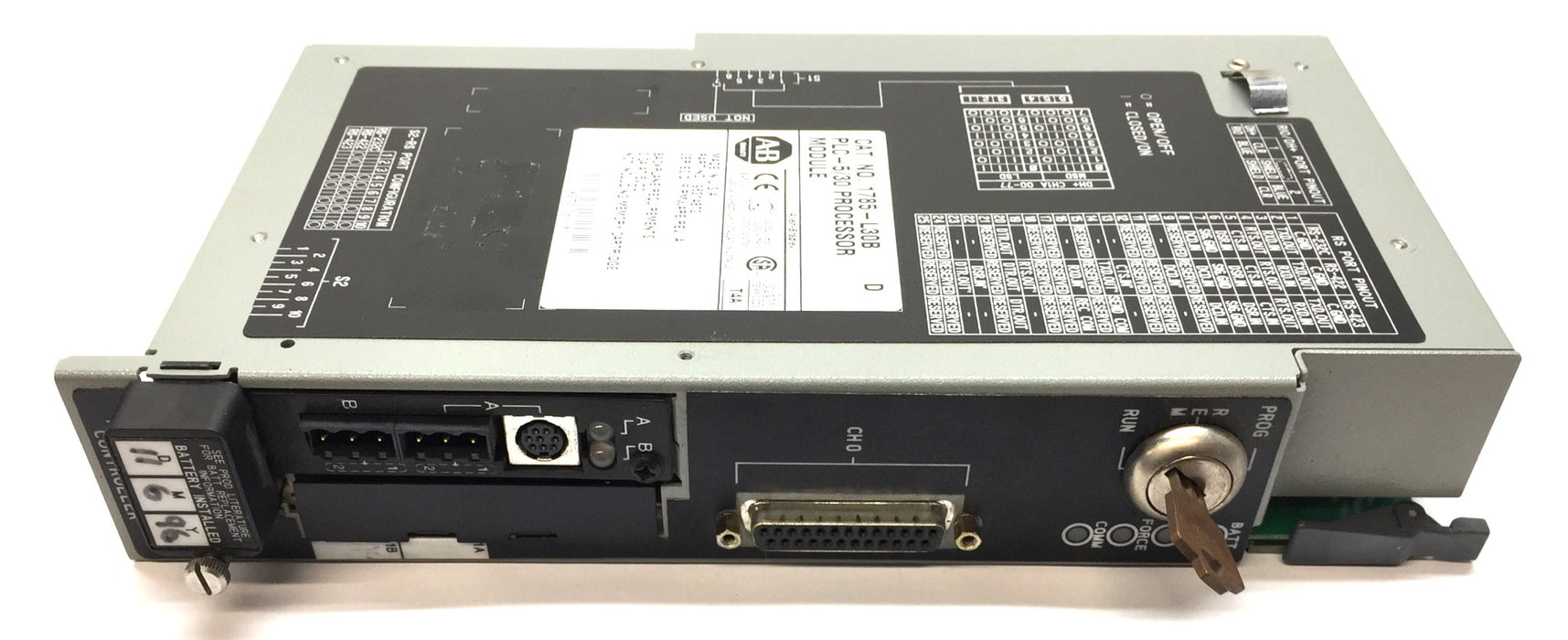 Allen-Bradley PLC-5/30 Processor Module 1785-L30B(96214872)Firm Rev.A/Ser.D USED