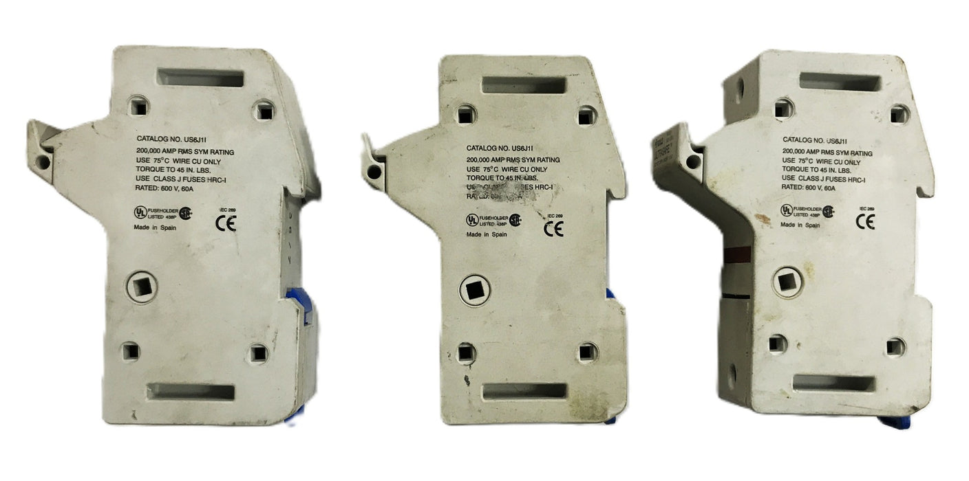 Gould Ultrasafe Fuse Holder US6J1I [Lot of 3] USED