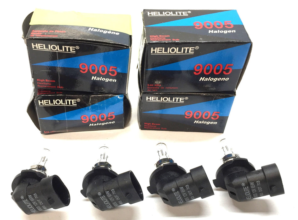 HELIOLITE 12V/65W Automotive Halogen Headlamp Light Bulb 9005 [Lot of 4] NOS