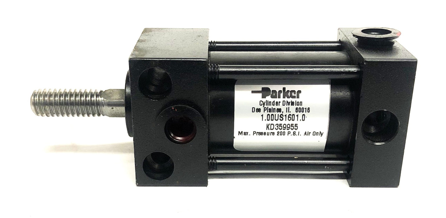 Parker 200PSI Max Air Only Pneumatic Cylinder 1.00US1601.0 (KD35995) NOS