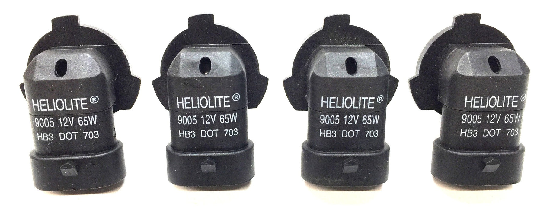 HELIOLITE 12V/65W Automotive Halogen Headlamp Light Bulb 9005 [Lot of 4] NOS