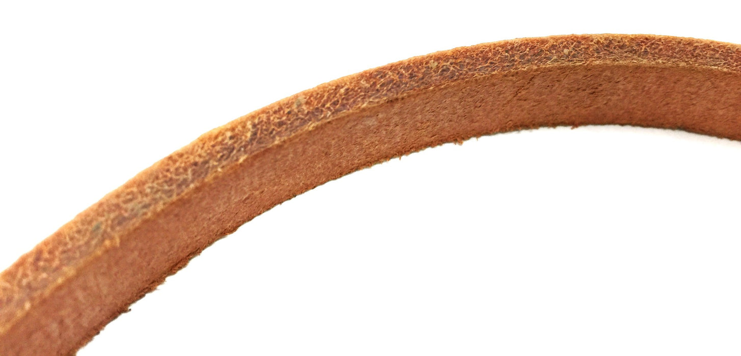 Unbranded 24' Imperfect Brown Leather Strap 3/4"wide x 1/8"thick USED
