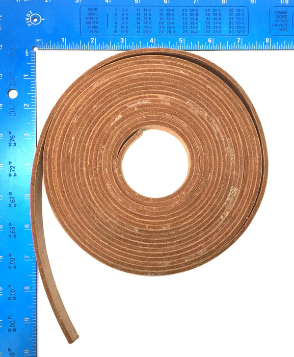 Unbranded 22' Imperfect Brown Leather Strap 3/4"wide x 1/8"thick USED