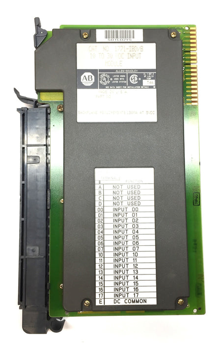 Allen-Bradley 10 to 30 VDC Input 1771-IBD/B with Terminal Block Swing Arm NOS