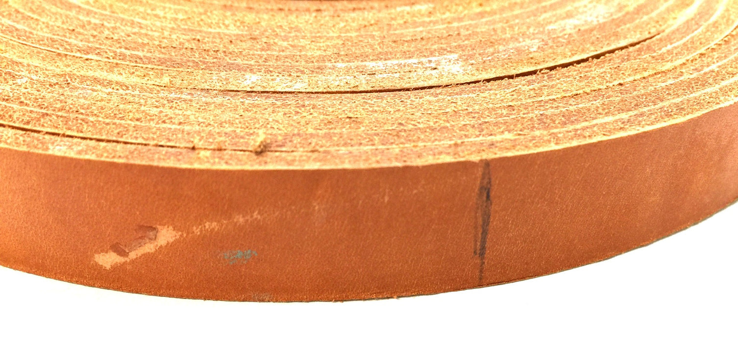 Unbranded 22' Imperfect Brown Leather Strap 3/4"wide x 1/8"thick USED