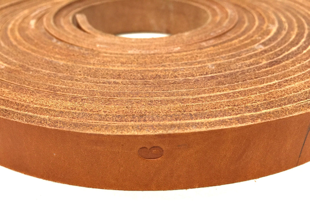 Unbranded 22' Imperfect Brown Leather Strap 3/4"wide x 1/8"thick USED