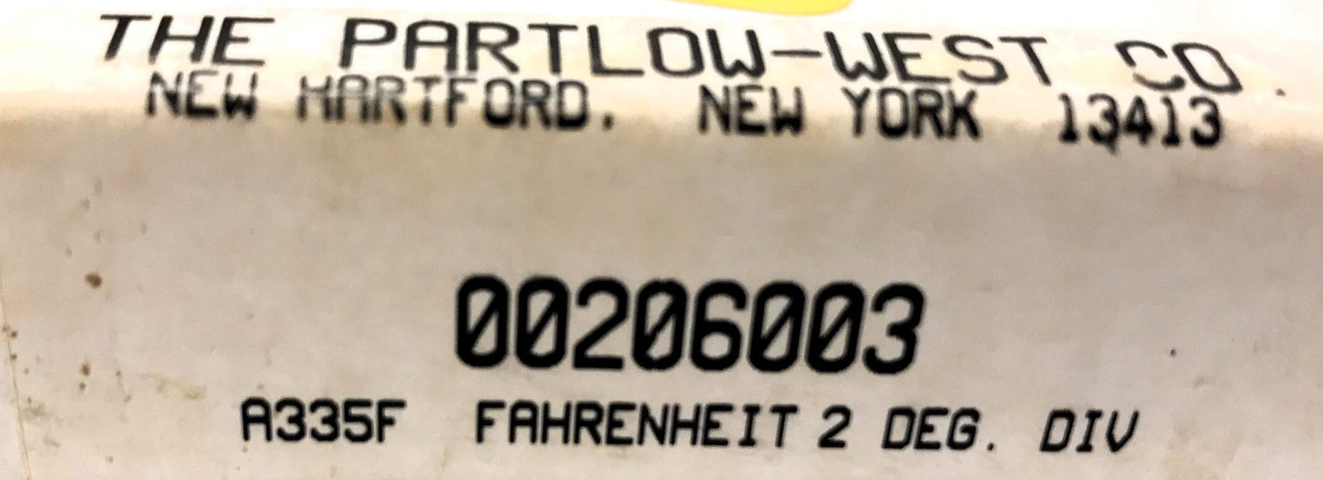 The Partlow-West CO. Pack of (100) 24 Hour Circular Recording Paper 00206003 NOS