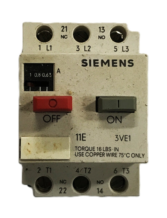 Siemens Protector Circuit Breaker 3VE1010-2F NOS