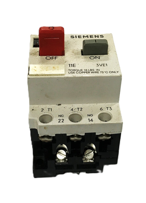 Siemens Protector Circuit Breaker 3VE1010-2F NOS
