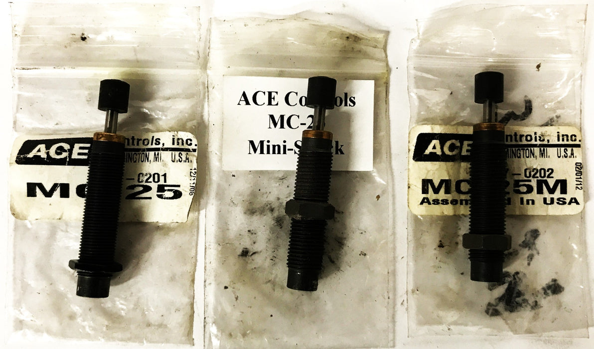 ACE Mini-Shock Absorber MC25/M [Lot of 3] NOS