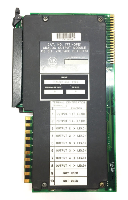 Allen-Bradley 12-Bit Analog Output Module 1771-OFE1 B Firmware Rev.B/Ser.A USED