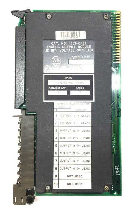 Allen-Bradley 12-Bit Analog Output Module 1771-OFE1 B Firmware Rev.B/Ser.A USED