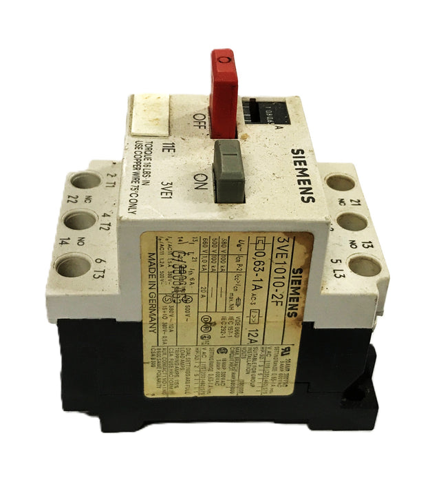 Siemens Protector Circuit Breaker 3VE1010-2F NOS